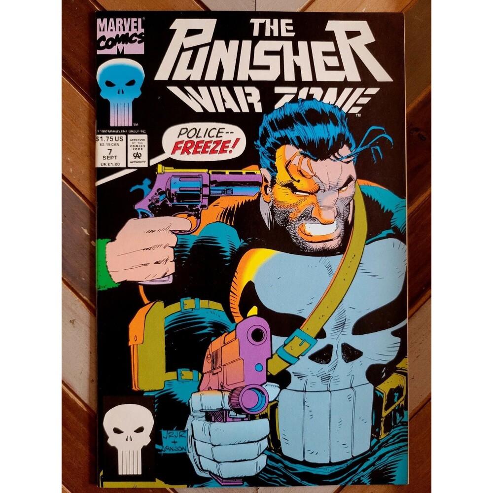 Punisher: War Zone #7 VF/NM (1992) John Romita Jr. Artwork "Mugger's Picnic" 9.0